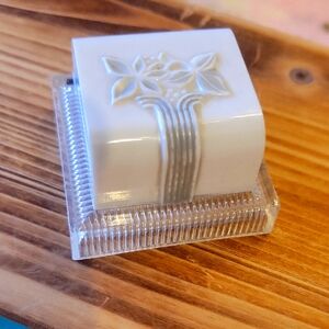 Vintage White Jewelry Box
